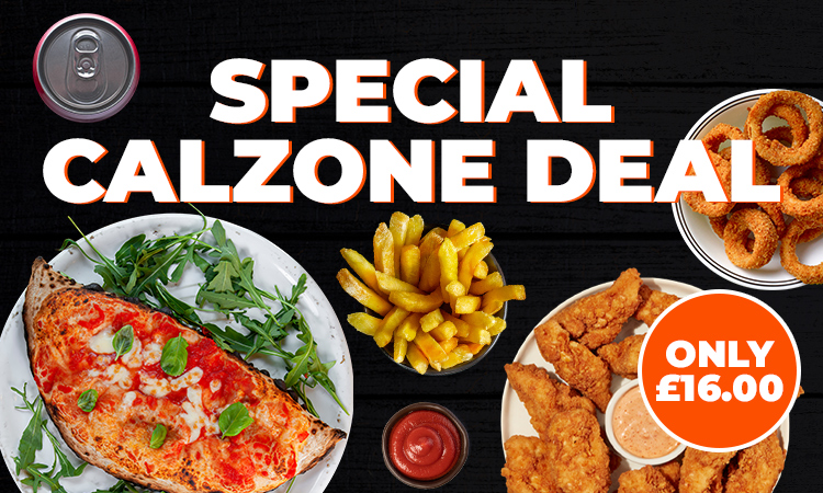 Special Calzone Deal Served at Erroll's Kebab House Peterhead